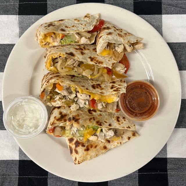 Avocado Chicken Quesadillas.