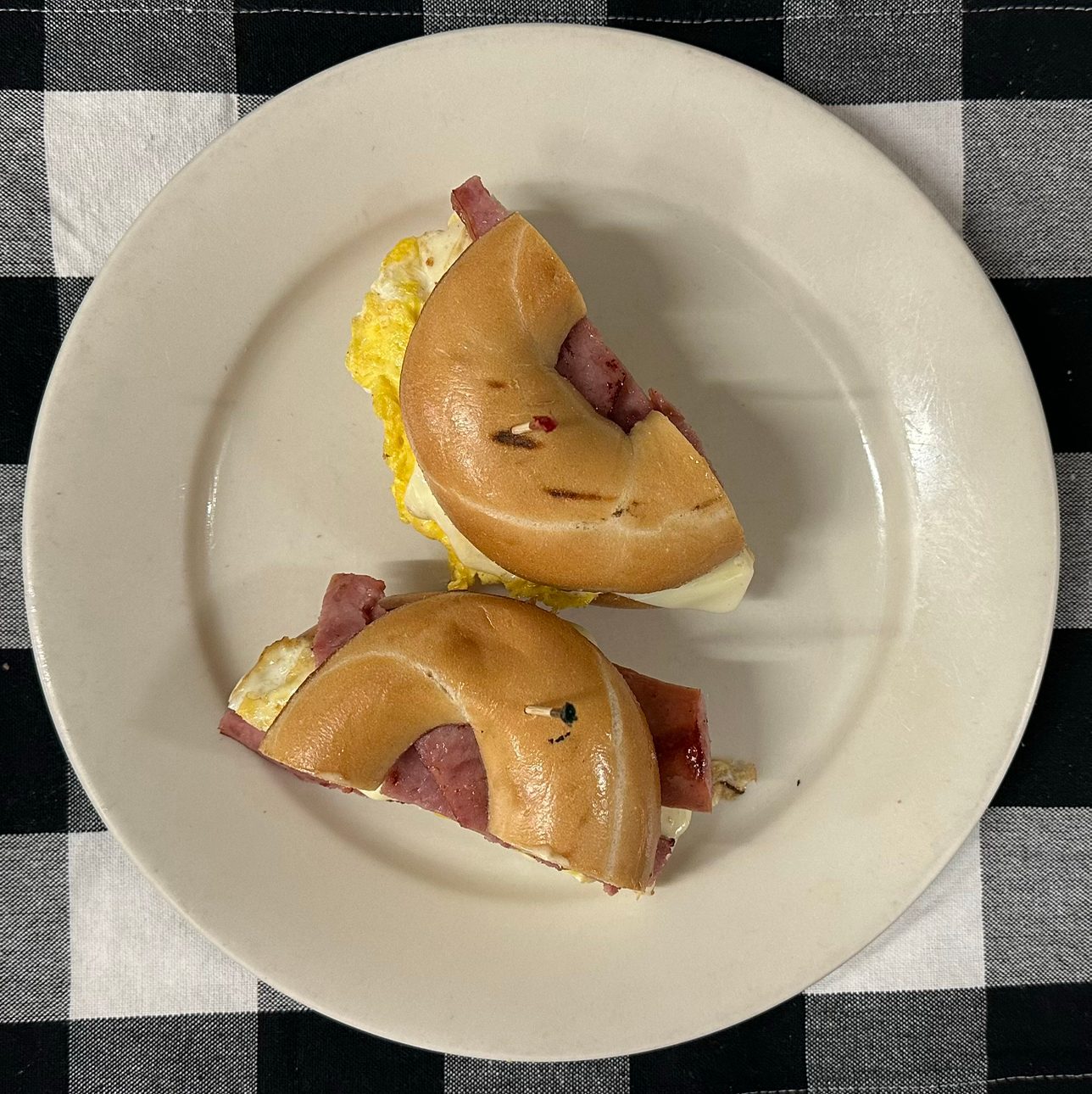 Kielbasa & Egg Sandwich.