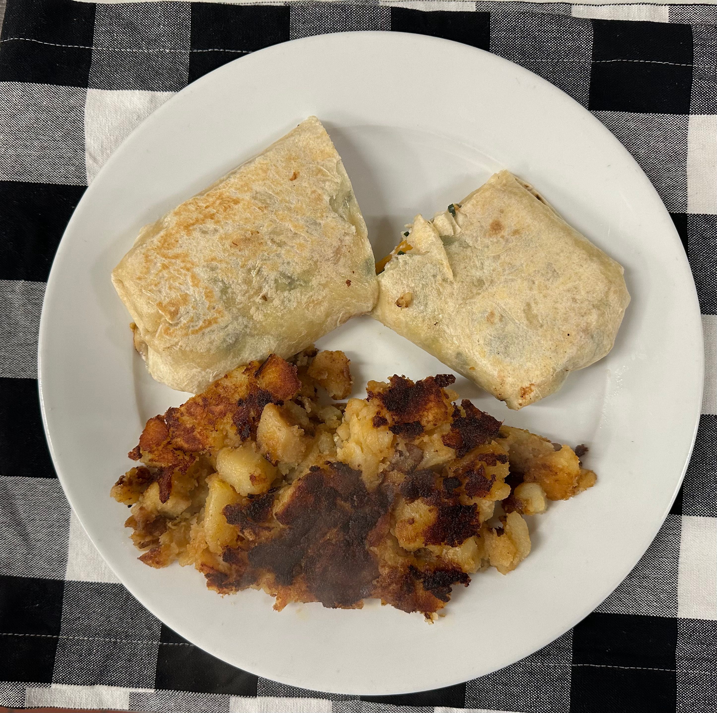 3 Eggs Breakfast Well Balanced Burrito.