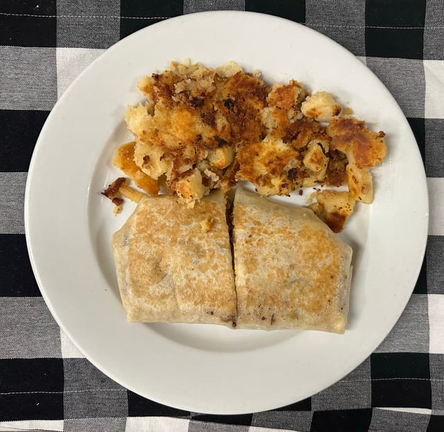 3 Eggs Breakfast Western Burrito.