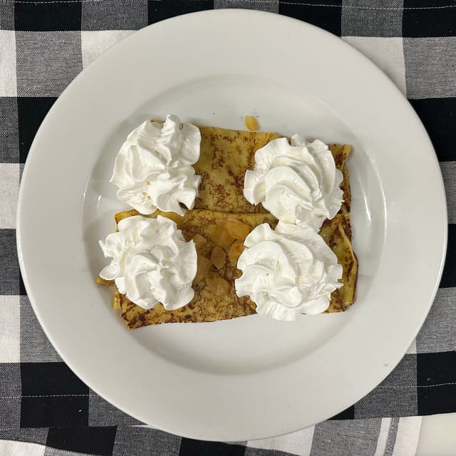 Apple Cinnamon Crepes.