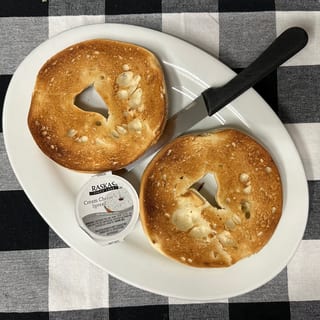 Toasted Bagel with Cream Cheese ( Side )