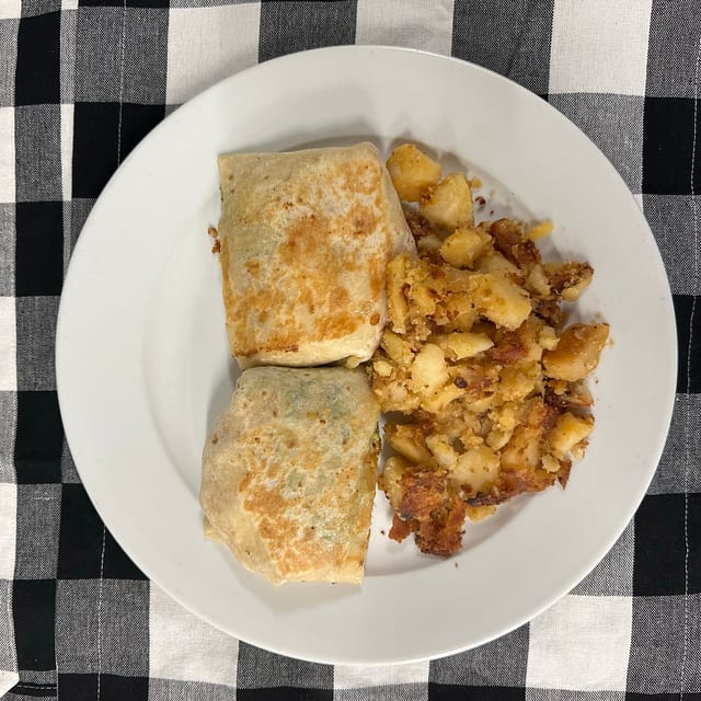 3 Eggs High Protein Breakfast Burrito.