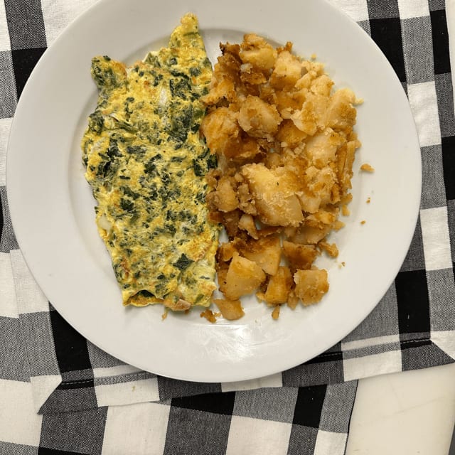 Spinach Omelette.