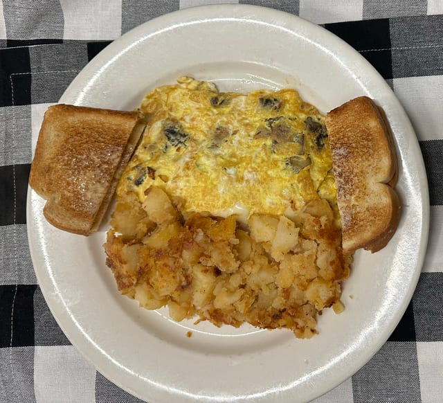 Mushroom Omelette.